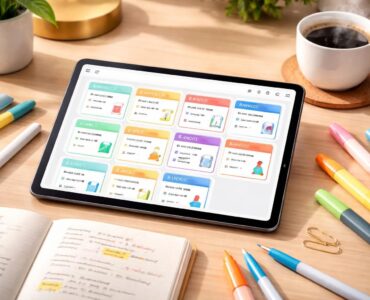 organisez vos révisions efficacement avec notre planner digital : fiches, rappels et méthode adaptés pour tablette tactile.