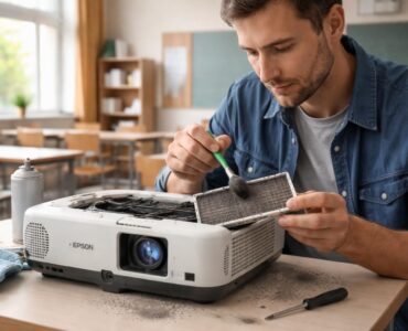 découvrez comment entretenir efficacement les filtres et éliminer la poussière sur les vidéoprojecteurs epson pour assurer leur bon fonctionnement en milieu scolaire.