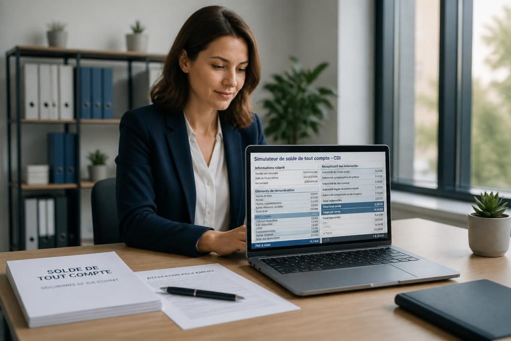 utilisez notre simulateur pour le solde de tout compte en cdi, un outil essentiel qui vous aide à calculer précisément vos droits et faciliter vos démarches administratives.